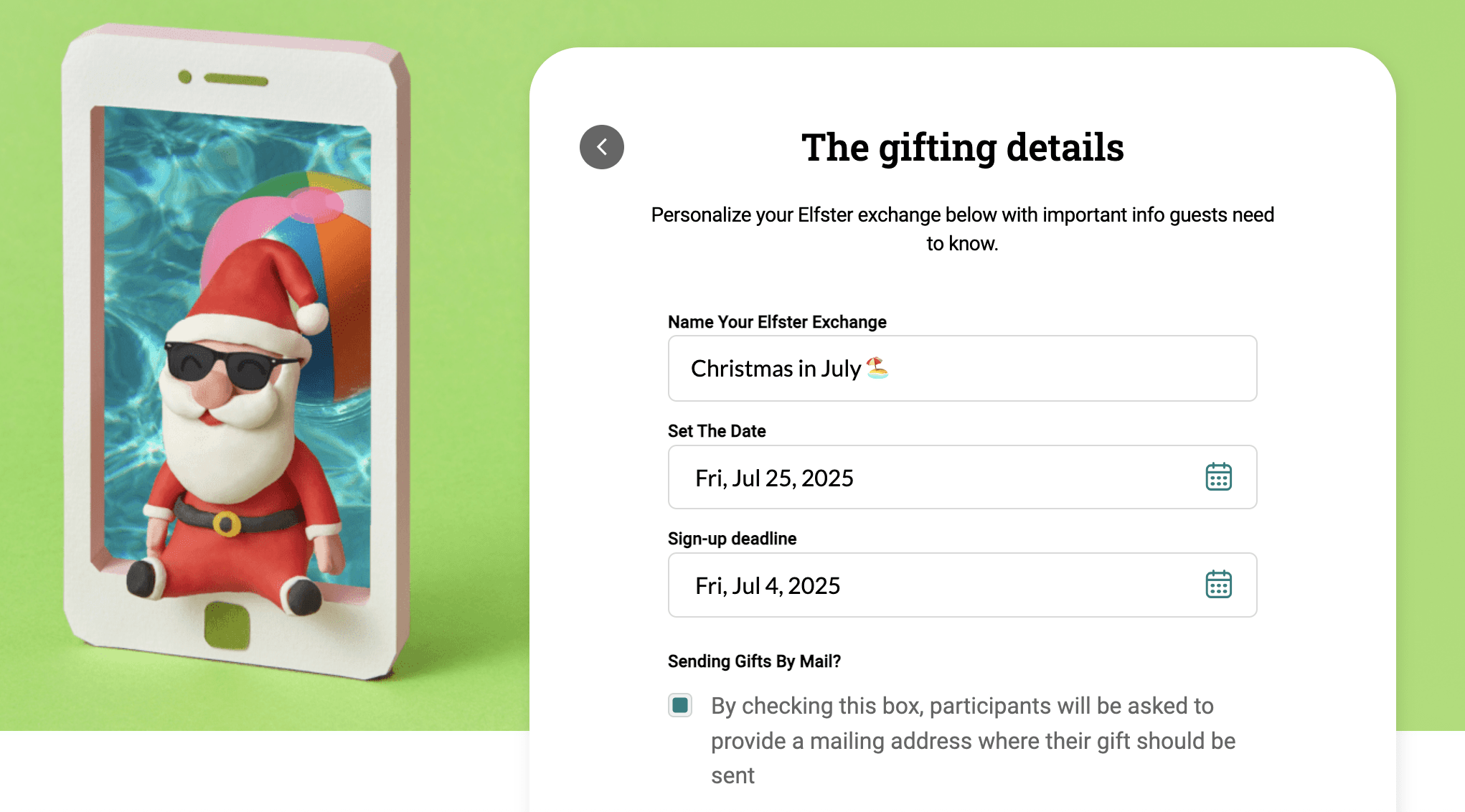 Start a Christmas in July Secret Santa gift exchange